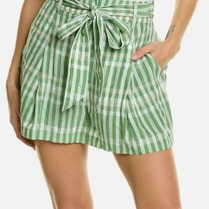 Cinq a Sept  Flora Short 0 🌱🌞🌱🌞🌱🌞🌱🌞silky, bow, plaid, cute! POCKETS!🤗